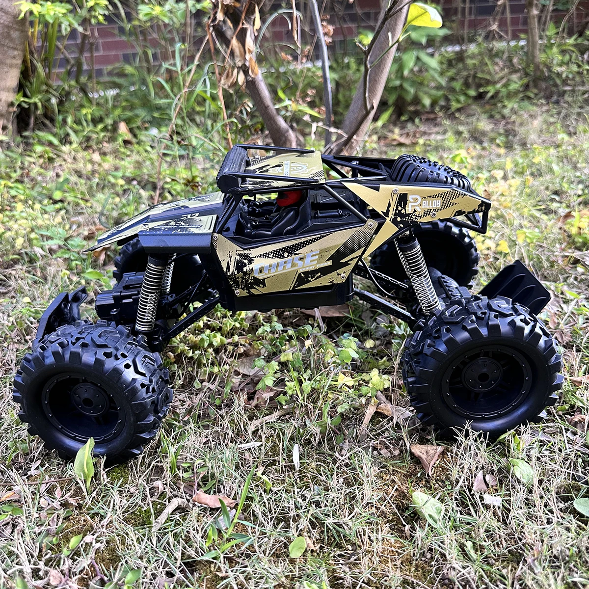 Metal RC Car  40 CM Remote Control Cars Radio Buggy Truck Racing Drift with Led Lights Toys Gift for Boys Girls Children Kid 6