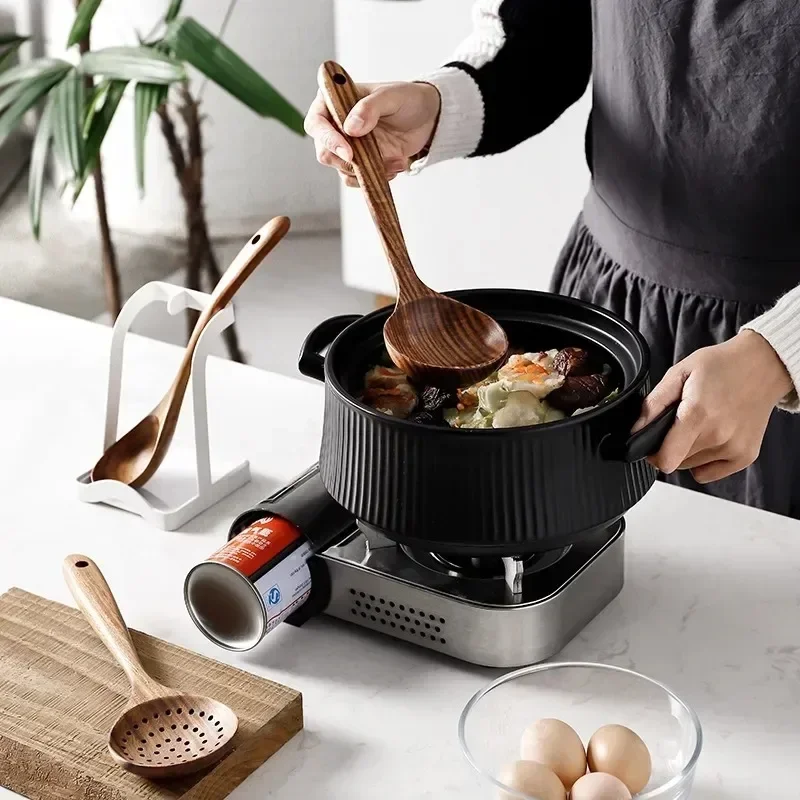 Wooden Spoon Natural Wooden Tableware Teak Wood Nanmu Super Long Cooking Spoon Kitchen Utensils for Cooking Kitchen Tools
