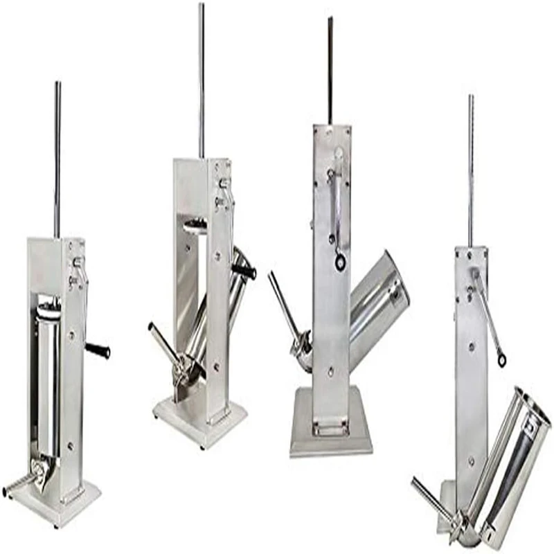 Manual 5L Stainless Steel Sausage Filling Meat Stuffer Filler Homemade Sausage Vertical Maker Machine Kitchen Supplies