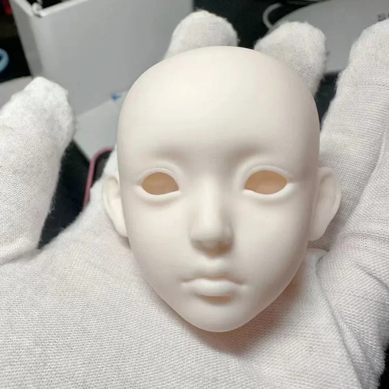 1 Pieces Open Head for 28cm Girls Doll 1/6 BJD White Skin Without Makeup DIY Toys 5