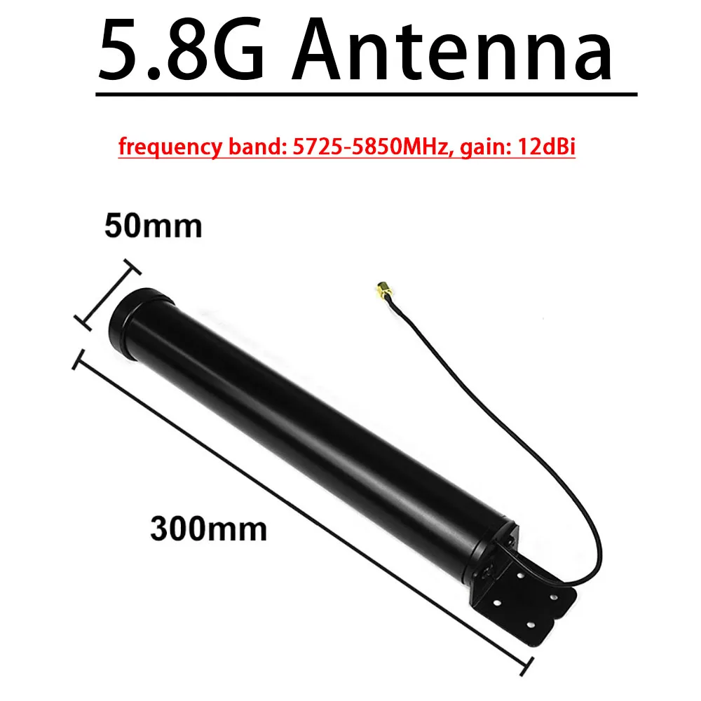 Gros plan sur le connecteur SMA de l'antenne Yagi directionnelle haute performance 12dBi.
