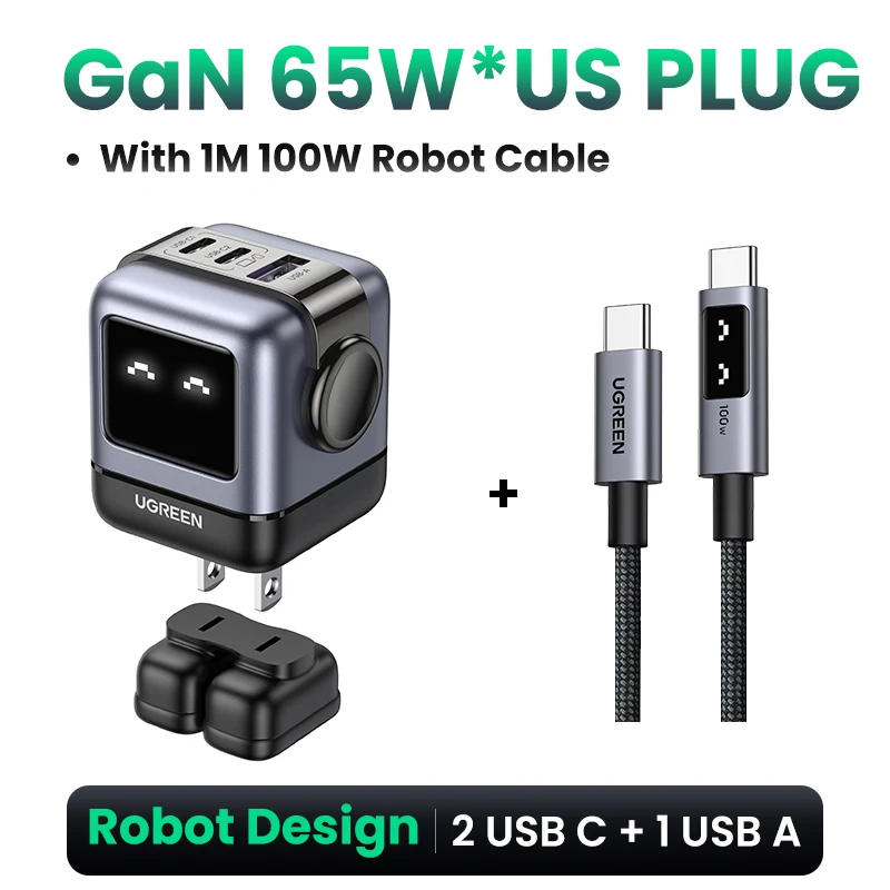 US Black Robot Cable