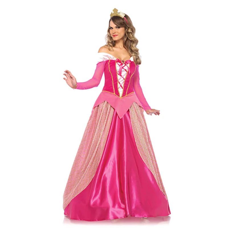 

Halloween Costumes for Women's Fancy Dress Sleeping Beauty Princess Aurora Cosplay Costume Women
