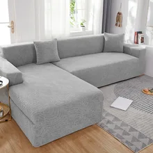 Waterproof Sofa Cover Multi Seat Thick Velvet L Shape Corner Sofa Cover For Living Room 1/2/3/4 Seat Armchair Sofa Cover