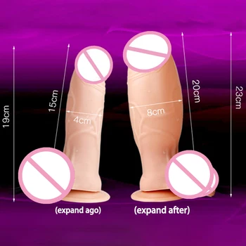 Inflatable Dildos Female Masturbation Toy Sucker Thick Sex Products Backyard Anal Plug Female Hands-free Masturbation Sex Shop 6