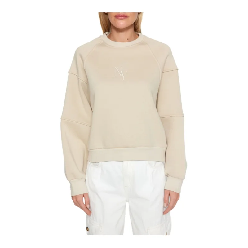 Trendyol TYZA Women's Hoodies & Sweatshirts Off-Shoulder Plain Crew Neck Knit Regular Fit Casual Hoodies & Sweatshirts 5