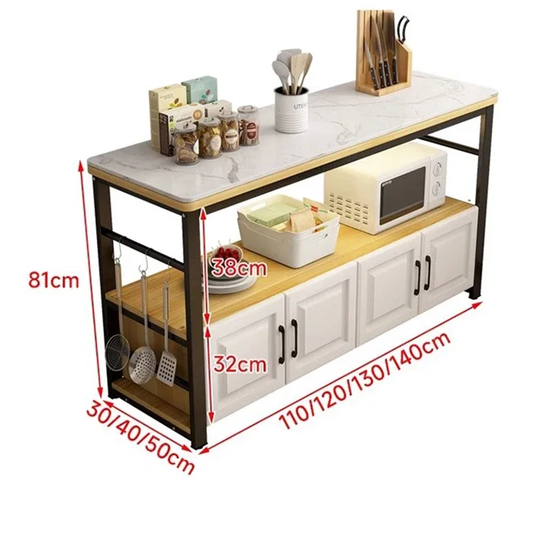 Sideboards Multifunctional Storage Cabinet Sideboard White Kitchen Furniture Muble Cuisine Island Organizer Vitrina Luxury LT