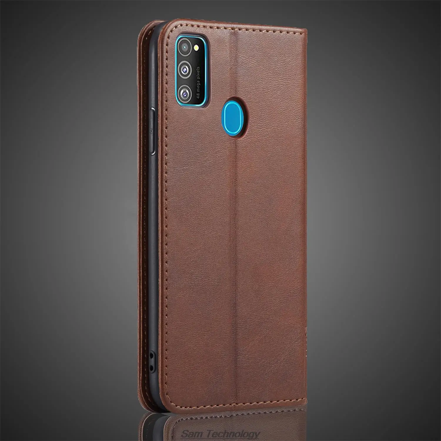Magnetic attraction Leather Case for Samsung Galaxy M30s / M21 Holster Flip Cover Case Wallet Phone Bags Fundas Coque 4