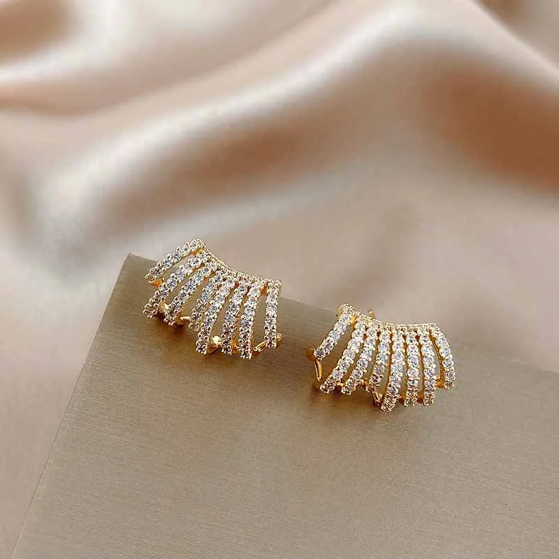 OSTKAKA ★ FEMINA EARRING GOLD [正規品/関税込] Amazon.com: HolidayQbee Gold Earrings For Women With Four