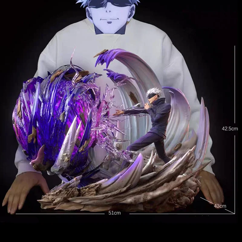 주술회전 고조 사토루 HHS 레진 액션 피규어, 모델 장난감, 애니메이션 인형 선물, 43cm| | - AliExpress