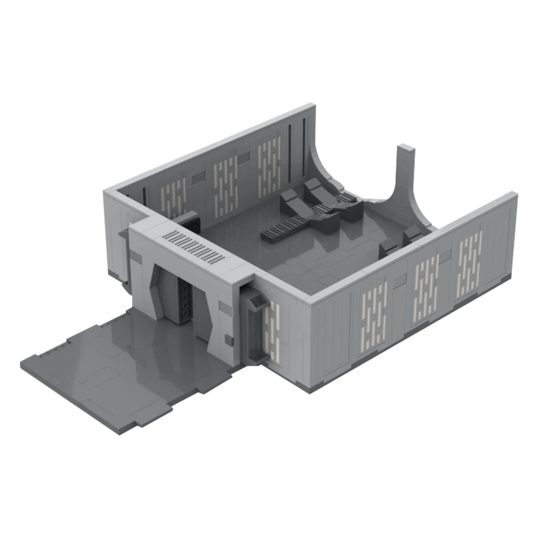 

Authorized MOC-96792 647pcs Sci-Fi Space Wars Modular Escape Space Model MOC Set - Designed By Brick_boss_pdf
