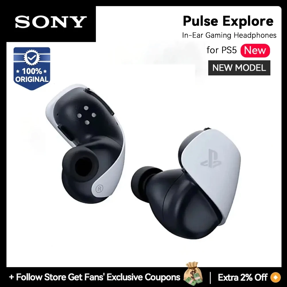 Sony PULSE Explore - Auriculares PS5 - Cancelación ruido IA