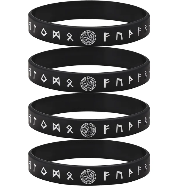 Lot De 4 Bracelets En Silicone Minnesota Vikings – Aminco – Officiels – Taille Unique