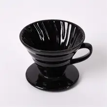  Ceramic V60 Conical Hand-Drip Coffee Filter Cup Permanent Pour Over Coffee Maker Separate Stand Coffee Dripper Filter Set 