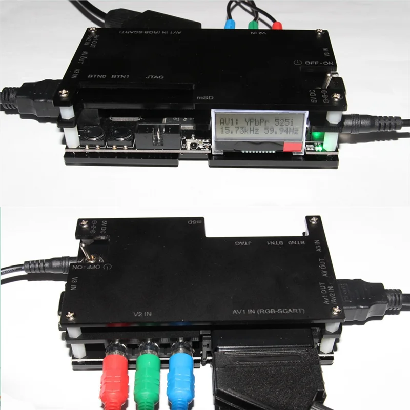 

Конвертер OSSC HDMI-совместимый с открытым исходным кодом, комплект адаптеров для сканирования с игровым кабелем для игровых консолей в стиле ретро, вилка US/EU/UK/AU
