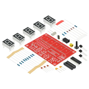 Kit fai da te Misuratore contatore di frequenza oscillatore a cristallo RF 1Hz-50MHz Misuratore tester LED digitale