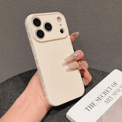 Custodia per telefono in TPU a forma di cuore in silicone di colore uniforme