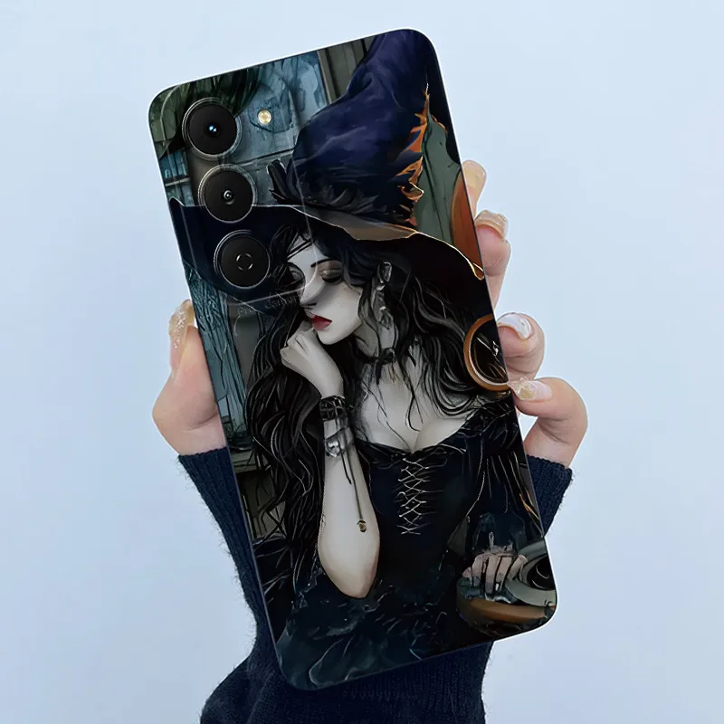 Fashion Simplicity Panda Flower Liquid Silicone Shockproof Soft Phone Case with Lens Protection