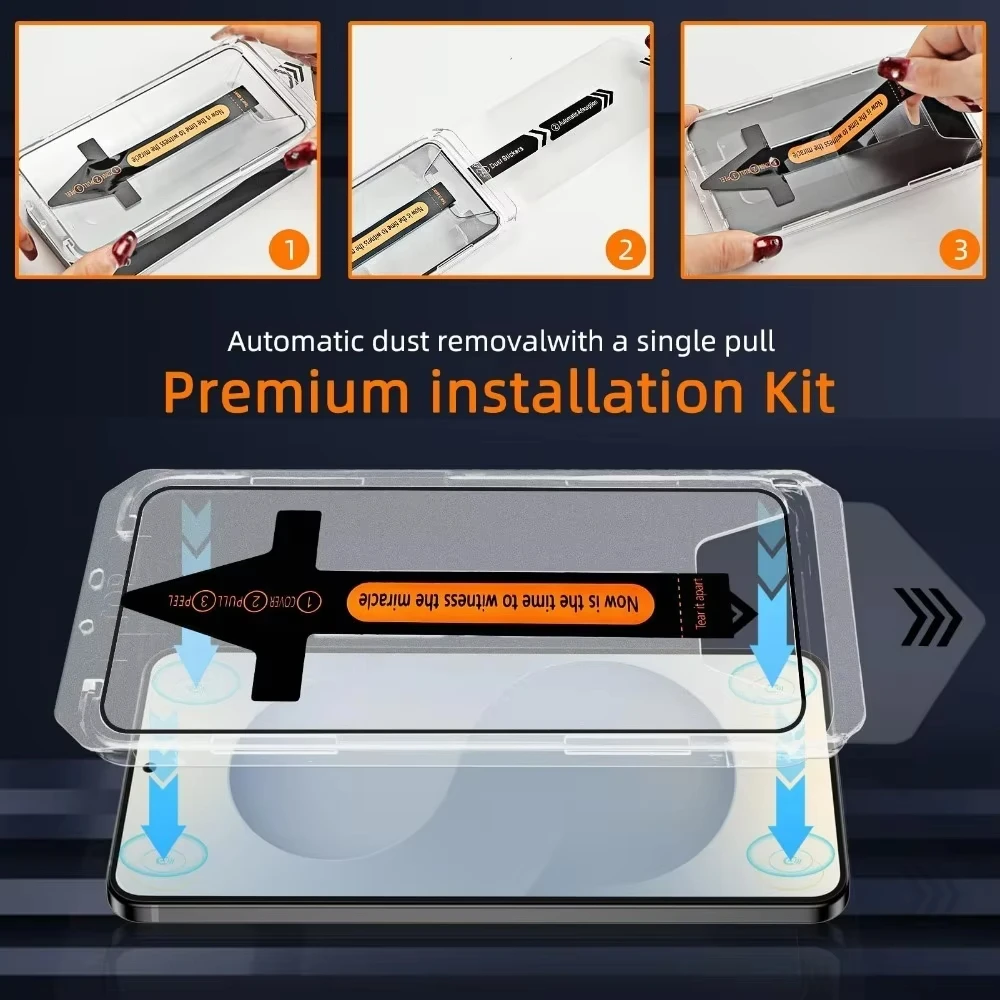 Premium Tempered Glass Screen Protector - Easy Install HD Film