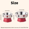 New Cat Bowls Pet Stainless Steel Bowls Cat High Foot Neck Protection Bowls Dog Large Capacity Feeding Device Dog Bowls Pet Bowl 6
