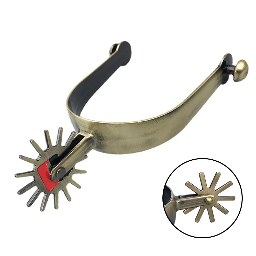 Equestrian Spurs Equestrian Supplies Gear Horse Riding Spur Equestrian Spurs Western Zinc Alloy Outdoor Sports
