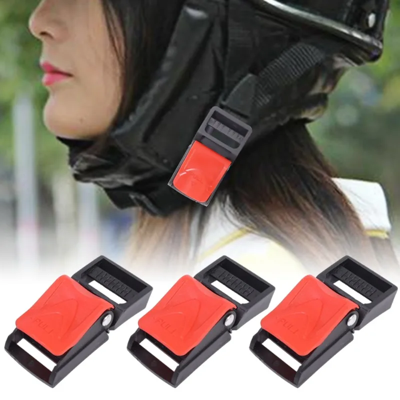 Motorcycle Helmet Chin Strap Locking Buckle Bicycle Helmet Buckle Quick Sewing Clip Motorcycle Chin Strap Parts Elastic Clip