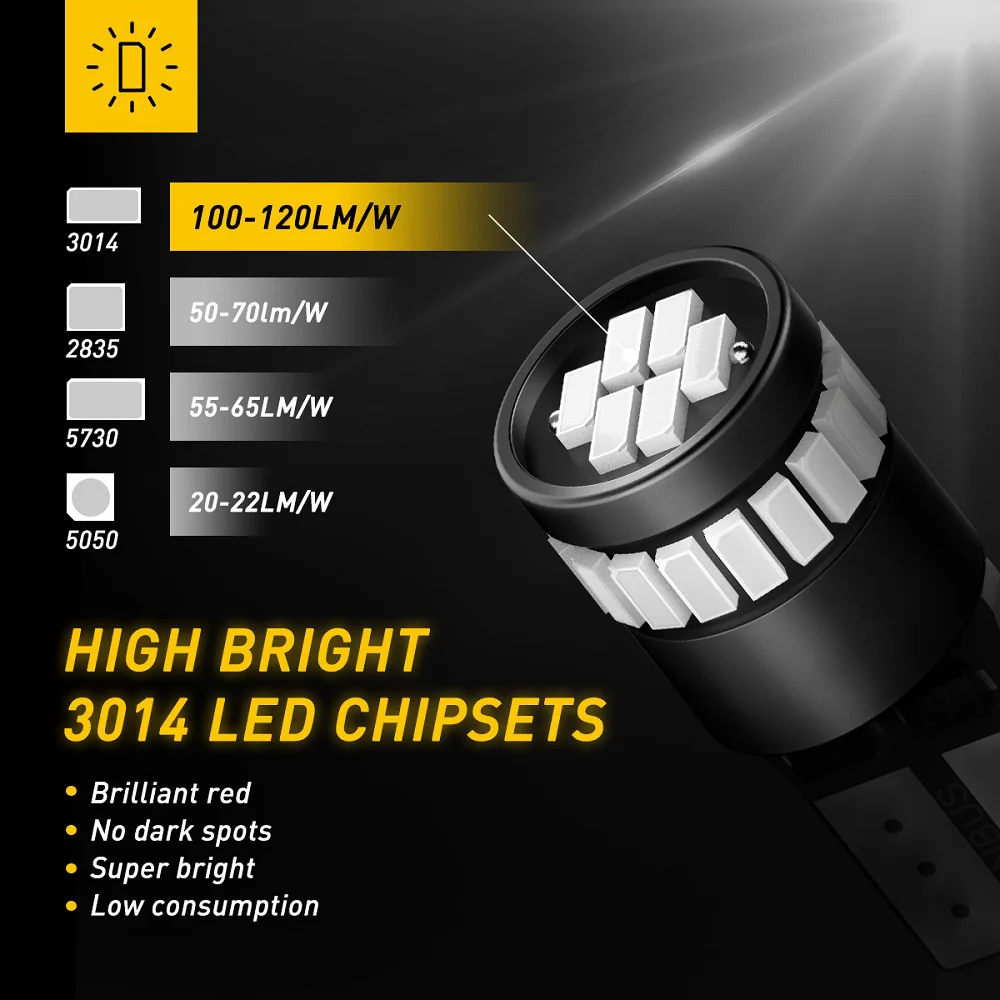 2Pcs ڵ ȣ  T10 W5W LED  12V ڵ ڹ 168 194 LED   Ŀ Fiesta Mondeo ޸ W204 W211 W176 BMW