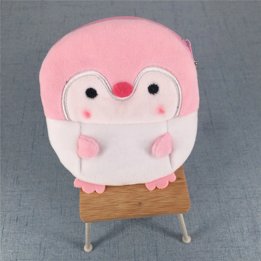 Coin Purse Plush 3 Colors 10CM Penguin 10CM Plush Cotton Animal Coin BAG Purse