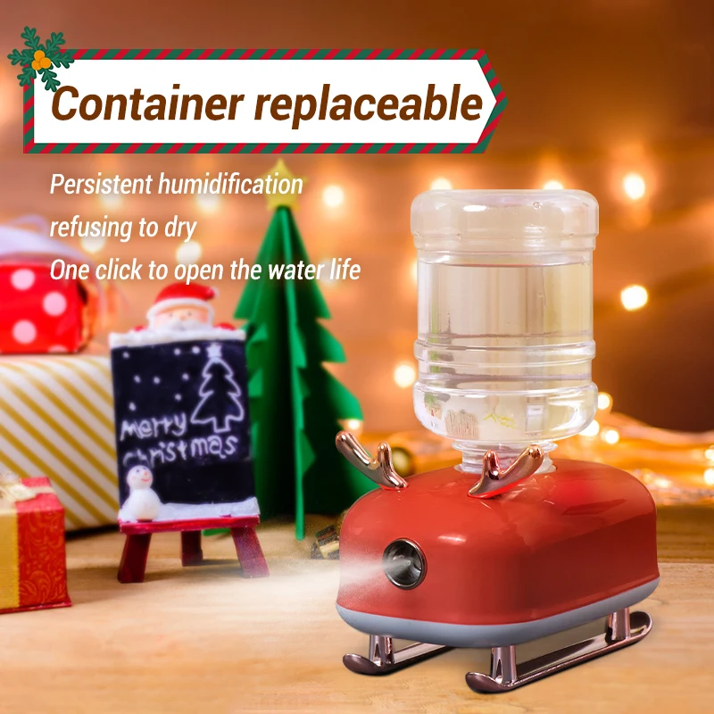 

Christmas Air Humidifier Elk Aroma Diffuser for Home 2 Modes Spray Cute Mute Ultrasonic Aromatherapy Humidifier Diffuser Gift