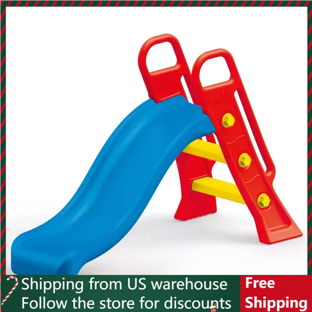

A high-quality and sturdy slide made of high-end, durable, and non-toxic child safety plastic, suitable for your children