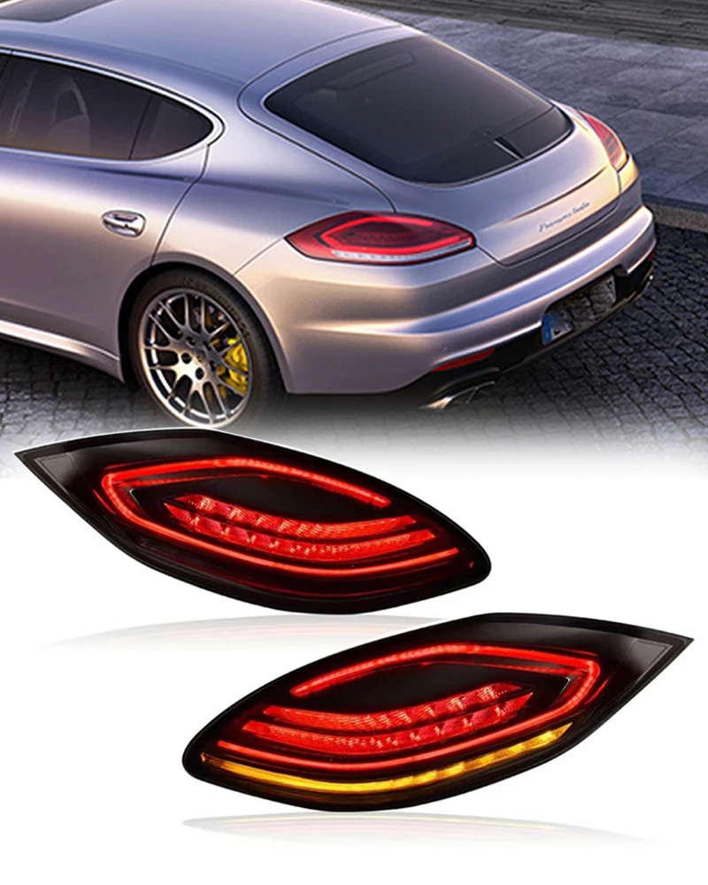 

For Porsche Panamera 970 LED Tail Lights 2010 2011 2012 2013 Panamera Rear Fog Brake Dynamic Turn Signal Automotive Accessories