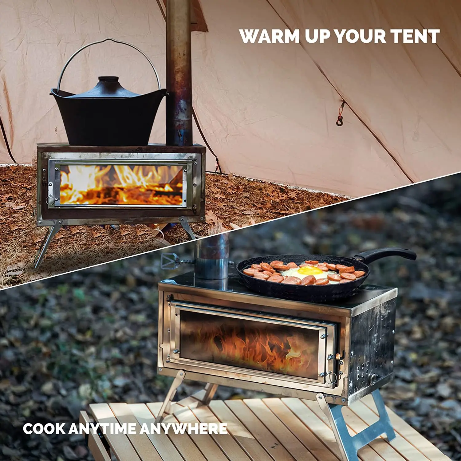 Portable Tent Stove Outdoor Hiking | Portable Camping Tent Stove - Portable  Stove - Aliexpress