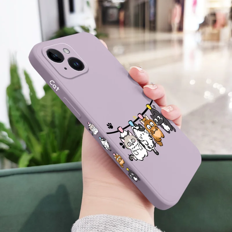 Air Cat Silicone Phone Case - Whimsical Feline Protector
