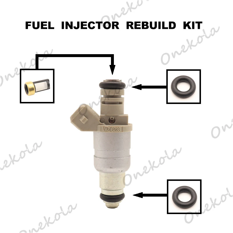 

Fuel Injector repair kit Orings Filters for Lada Volga L4 1990-2012 Fuel Supply System VAZ6238