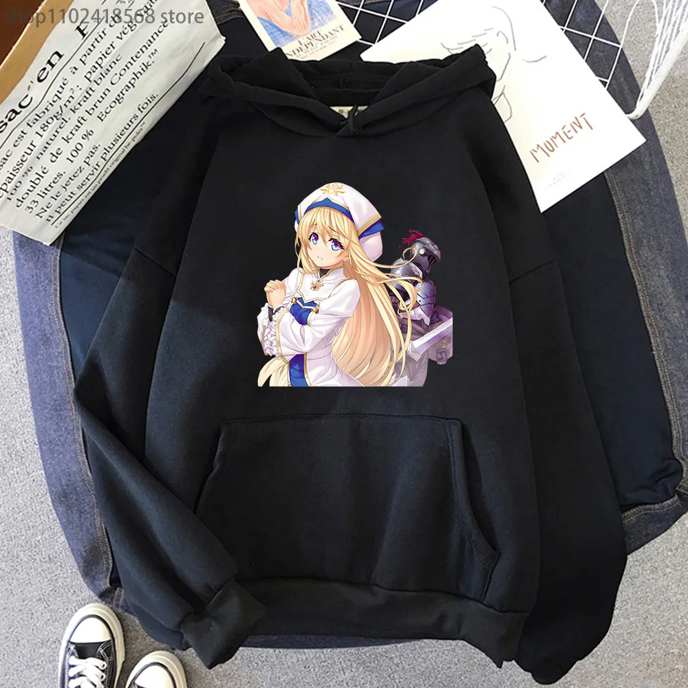 

Goblin Slayer Print Hoodie Onna Shinkan Priestess Swearshirt Women Anime Clothes Long Sleeve Casual Unisex Custom Y2k Pullovers