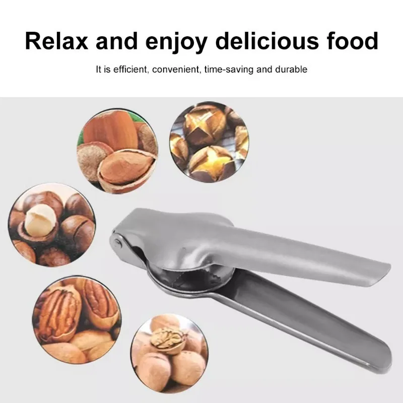 Stainless Steel Nutcracker Tool Heavy Duty Nut Cracker for Chestnuts Walnuts Hazelnuts Pecan Almonds Sheller Kitchen Gadget