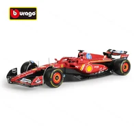 Bburago 1:18 2024 Ferrari SF24 #16 #55 F1 Racing Formula Car Static Diecast Alloy Model Car 1