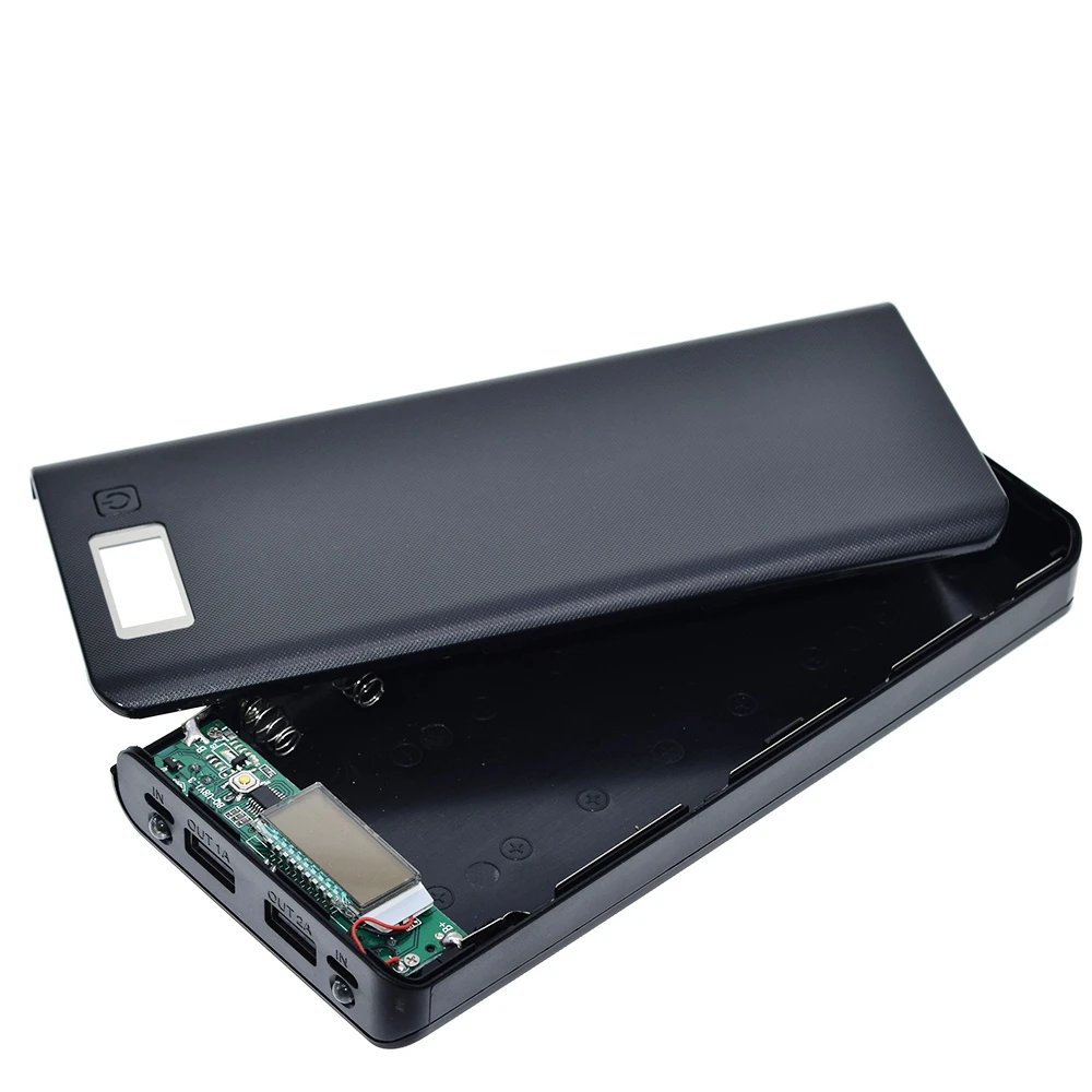 モバイル充電器ケース 8/10*18650 Power Bank Battery Box Holder Portable Dual USB