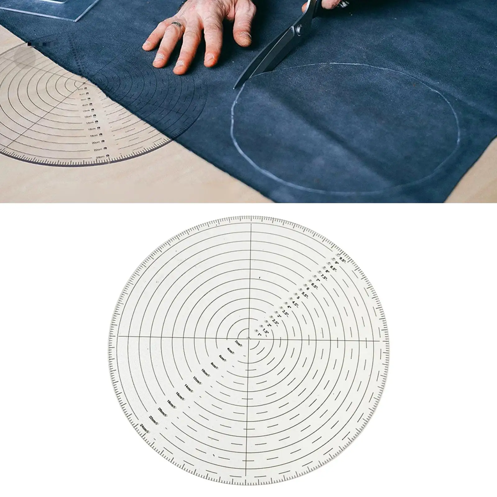 Acrylic Quilting Template Centering Gauge Drawing Cutter Clear Sewing