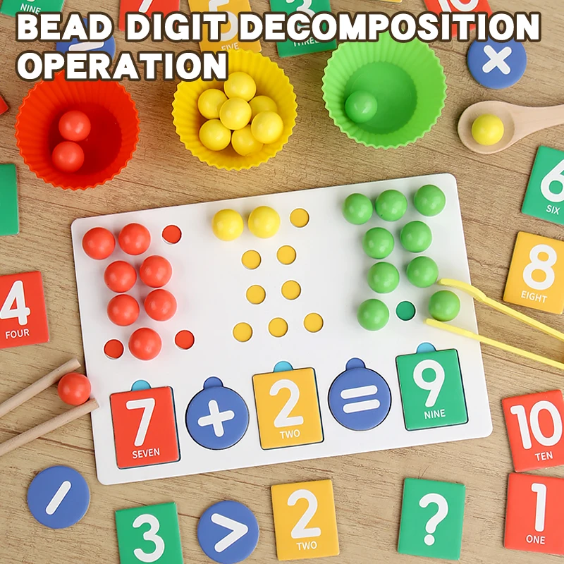 Children Magnetic Fraction Learning Math Toys Wooden Fraction Book Set Parish Teaching Aids Arithmetic Learning Educational Toys