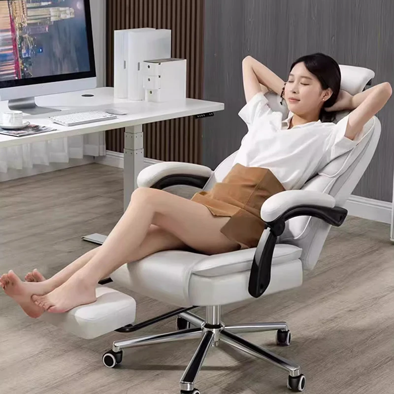 

Cheap Mobile Office Chair Mobile Luxury White Elastic Lounge Gaming Chair Comfortable Handle Sillas De Playa Home Furnitures