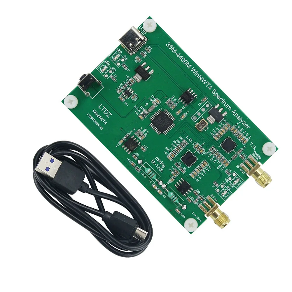 LTDZ_35M-4400M USB 스펙트럼 분석기 모듈, 스펙트럼 신호원 PCB, Win XP Win7 Win10 35-4400M 스펙트럼 분석기, 핫 세일