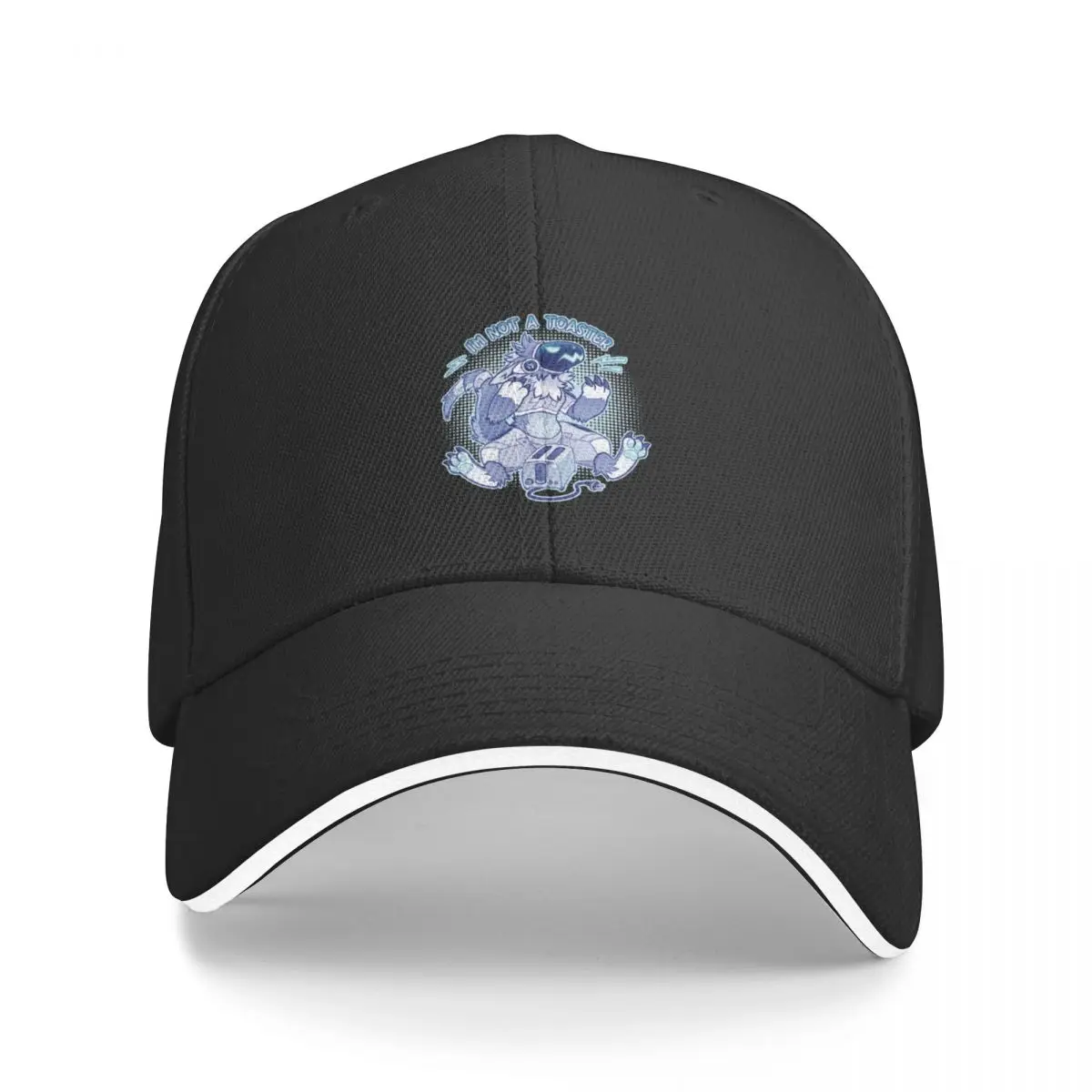 

Blue Grumpy ProtogenIm not a toaster Baseball Cap Beach Outing birthday Men's Women's