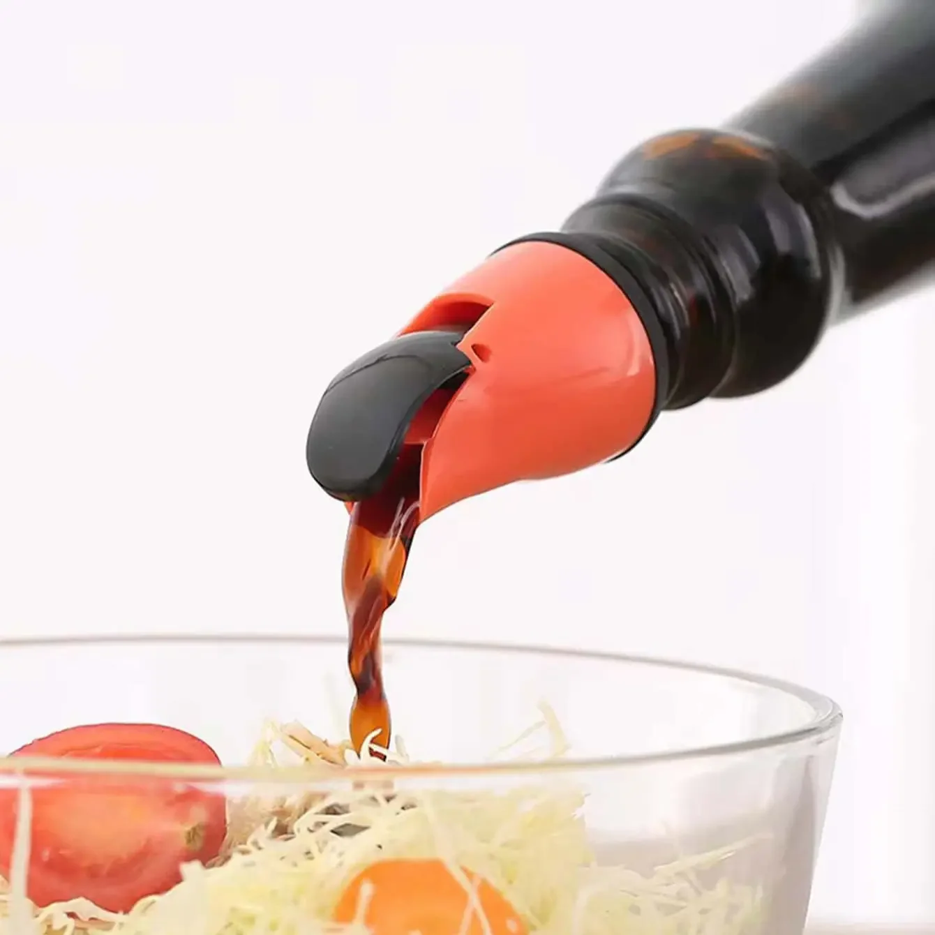 1pc-automatic opening and closing bottle cap, oil nozzle, oil bottle cap, soy sauce bottle head, oil nozzle, opening bottle mout