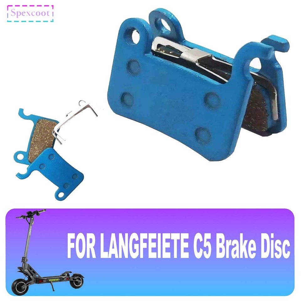 1/2pairs Brake Pads forLANGFEITE C5 Electric Scooter Metal Disc Brake Pad Replacement Parts Durable High Performance