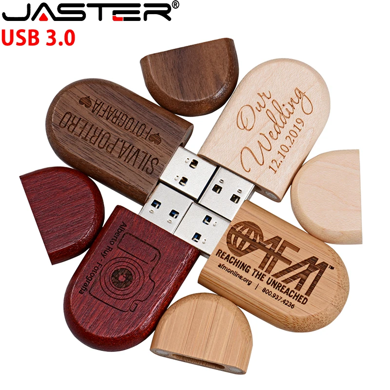 Jaster Usb 3.0 Flash Drive 64Gb U Disk 32Gb Pen Drives 16Gb Free Custom Logo Pendrive 8Gb Wedding Photography Gifts Memory Stick