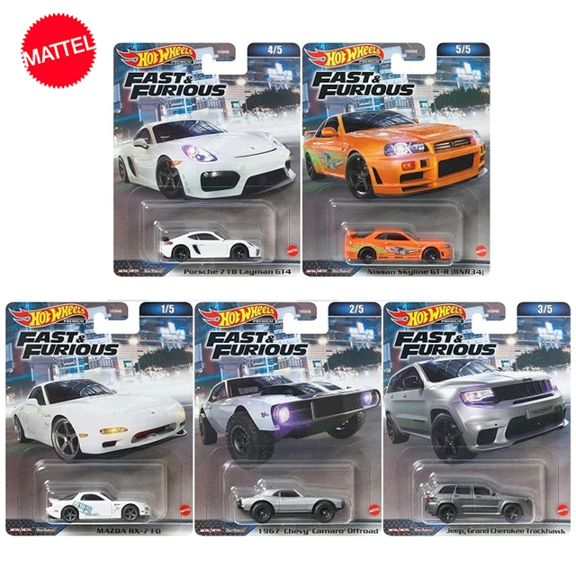 Hot Wheels Fast and Furious 2023 Nissan Skyline GT-R Porsche Mazda Jeep  Camaro