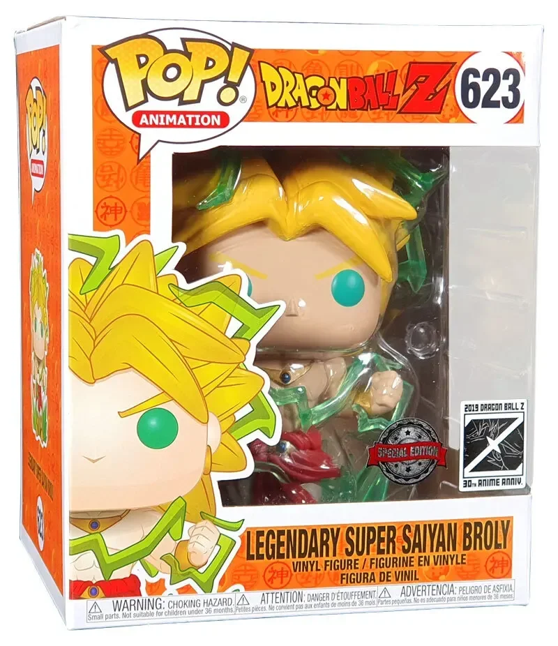 Funko Pop Dragons Ball 623 # Z Super Broli Goku Japanese Cartoon Anime Doll Toy For Kid Gift