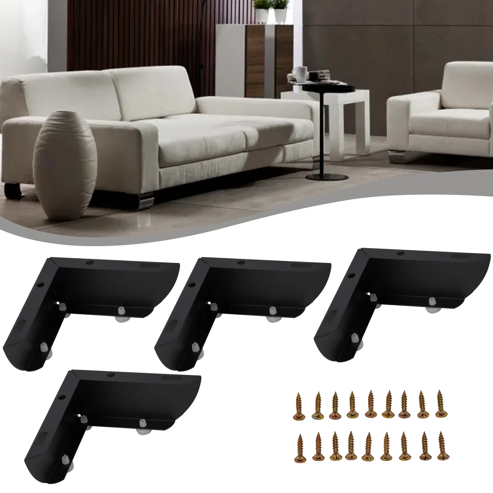 

Металлические ножки для дивана 2 в 1, ножки для мебели, прикроватный столик, простой в использовании, сверхпрочный металлический материал, новый дизайн