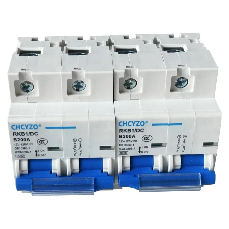 Disjuntor dc para Bateria Solar Interruptores de ar 12v 24v 36v 48v 60v 72v 96v 120v 2p 80a 100a 125a 200a 250a